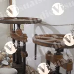 Hand Machine for Shaping Paper Plates - Log, colour and B&W