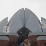 Lotus Temple - Log, colour and B&W