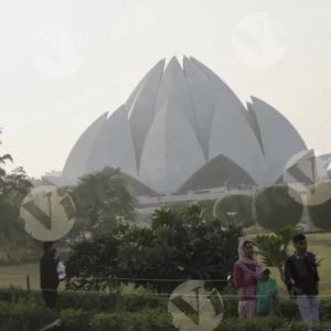 Lotus Temple - Log, colour and B&W
