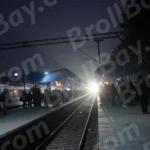 The train is arriving at the platform - Log, colour and B&W