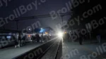 The train is arriving at the platform - Log, colour and B&W