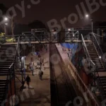 Foot overbridge in Railway Station - Log, colour and B&W