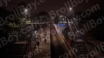 Foot overbridge in Railway Station - Log, colour and B&W