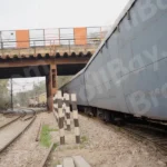 Side View of Running Train - Log, colour and B&W