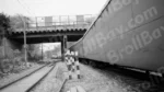 Side View of Running Train - Log, colour and B&W - Image 2