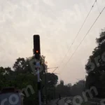 Railway Red Light - Log, colour and B&W