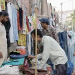 Selling Cloths on Streets - Log, colour and B&W