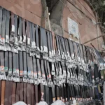 Selling Belt in a Market - Log, colour and B&W