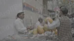 Man Buying Papaya - Log, colour and B&W - Image 3