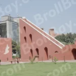 Side View of Jantar Mantar Delhi - Log, colour and B&W