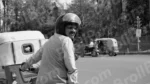 Old Man Waiting on a Scooter - Log, colour and B&W - Image 2