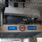 Jhandewalan Metro Station Board - Log, colour and B&W