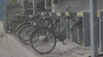 Bycycle in a Parking Area - Log, colour and B&W - Image 3