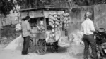 Small traditional grocery Stall - Log, colour and B&W - Image 2