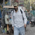 Food Stall in Side Street - Log, colour and B&W
