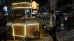 Food Stall - Log, colour and B&W