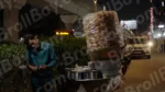 Man Selling Paani Puri (Puchka) - Log, colour and B&W