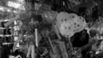 Man Selling Balloon and Toys - Log, colour and B&W - Image 2
