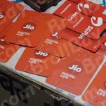 Jio telecom Sim Card - Log, colour and B&W