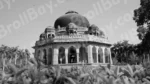 Lodhi Garden Monument - Log, colour and B&W - Image 2
