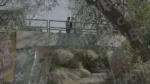 People Crossing a Small Bridge - Log, colour and B&W - Image 3