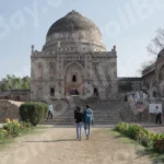 Monument in Lodhi Garden - Log, colour and B&W