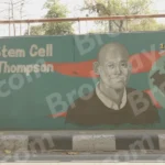 Art on a Road Side Wall - Log, colour and B&W