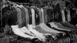 Selling Clothes on a Stall - Log, colour and B&W - Image 2