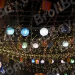 Festival Lights - Log, colour and B&W