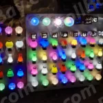 Man Selling Colourfull Bulb in a Street - Log, colour and B&W