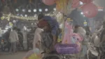 Man Selling Toys and Plying With Her Kid - Log, colour and B&W - Image 3