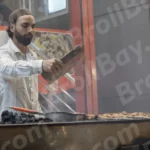 Man Making Kebab Seek - Log, colour and B&W