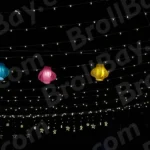 Street Lights in a Market - Log, colour and B&W