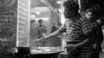 A Man Making Egg Roll - Log, colour and B&W - Image 2