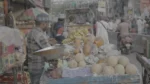 Man Selling Fruits in a Local Market - Log, colour and B&W - Image 3