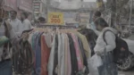 Selling Clothes on Street - Log, colour and B&W - Image 3