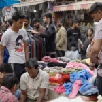 Clothes in a Local Market - Log, colour and B&W