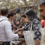 Girl's Buying Locket - Log, colour and B&W