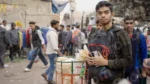 Man Selling Snacks - Log, colour and B&W