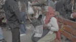 Old Woman Selling Pen - Log, colour and B&W - Image 3