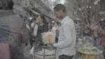 Man Selling Papad (Snacks) - Log, colour and B&W - Image 3
