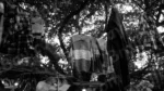 Clothes Hanging on a Street Market - Log, colour and B&W - Image 2