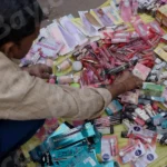 Selling Beauty Products on a Street Market - Log, colour and B&W