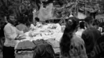 Selling Clothes on a Stall - Log, colour and B&W - Image 2