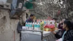 Man Selling Lemon Juice - Log, colour and B&W