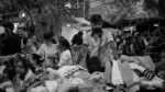 Selling Clothes in a Market - Log, colour and B&W - Image 2