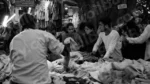 People Buying Clothes in a Market - Log, colour and B&W - Image 2