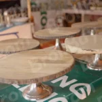 Wooden Cake Stands - Log, colour and B&W