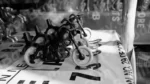 Wooden Motorcycle Toy in a Shop - Log, colour and B&W - Image 2