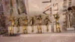 Dhokra Art Brass Figurines - Log, colour and B&W